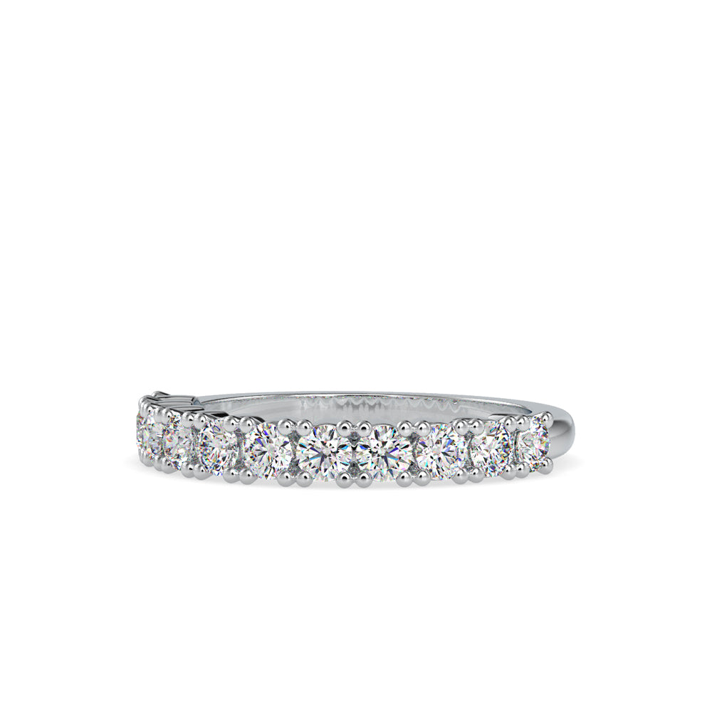 SKU: 0066 (14K) Ebracing Diamond Wedding Band In Rose Gold.
