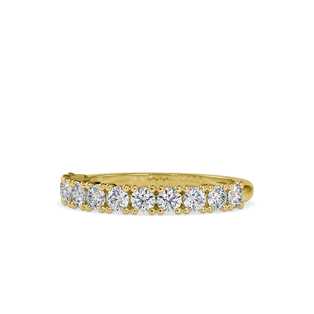 SKU: 0066 (10K) Ebracing Diamond Wedding Band In Rose Gold.