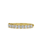 SKU: 0066 (14K) Ebracing Diamond Wedding Band In Rose Gold.