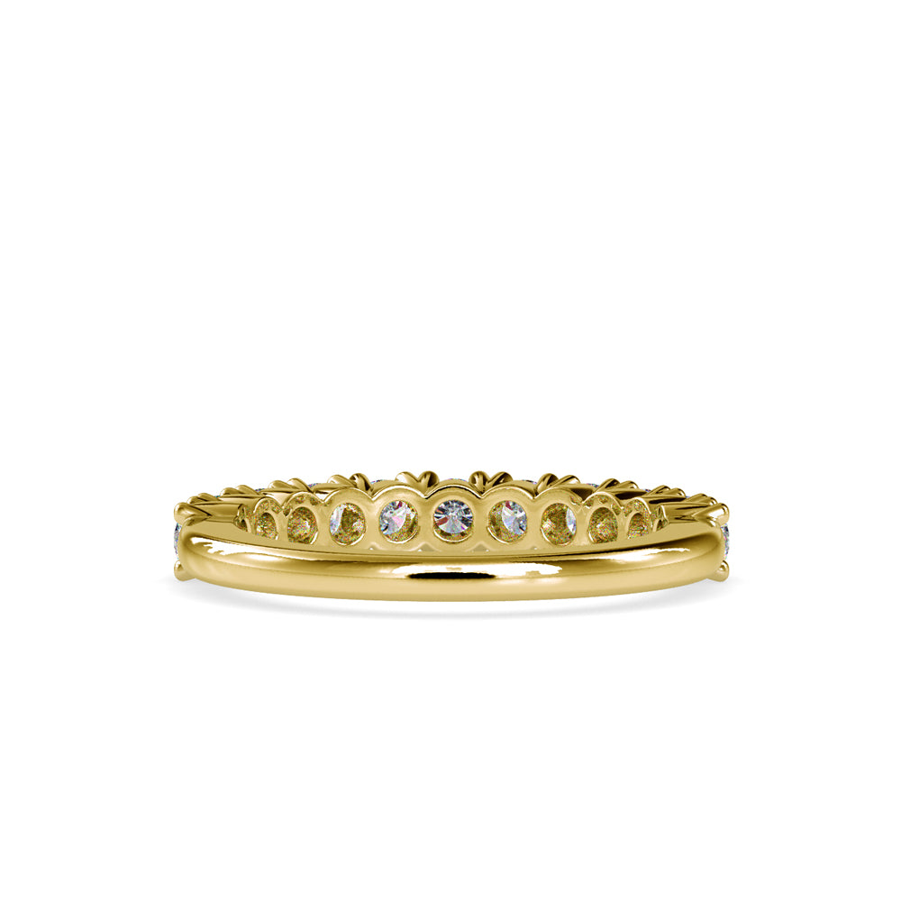 SKU: 0066 (22K) Ebracing Diamond Wedding Band In Rose Gold.