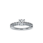 SKU: 0067 (18K) Embellished Solitaire Engagment Ring in Rose Gold.