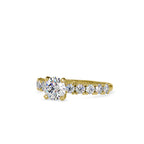 SKU: 0067 (22K) Embellished Solitaire Engagment Ring in Rose Gold.