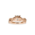 SKU: 0068 (18K) Twisted Shank Diamond Engagment Ring in Rose Gold.