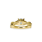 SKU: 0068 (18K) Twisted Shank Diamond Engagment Ring in Rose Gold.