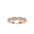 SKU: 0069 (18K) Endless Sparkle Twist Band in Rose Gold.