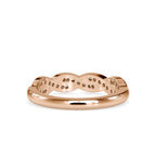 SKU: 0069 (10K) Endless Sparkle Twist Band in Rose Gold.