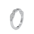SKU: 0069 (10K) Endless Sparkle Twist Band in Rose Gold.