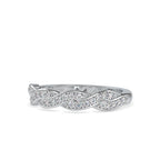 SKU: 0069 (10K) Endless Sparkle Twist Band in Rose Gold.