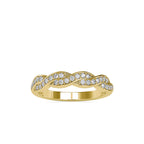 SKU: 0069 (14K) Endless Sparkle Twist Band in Rose Gold.
