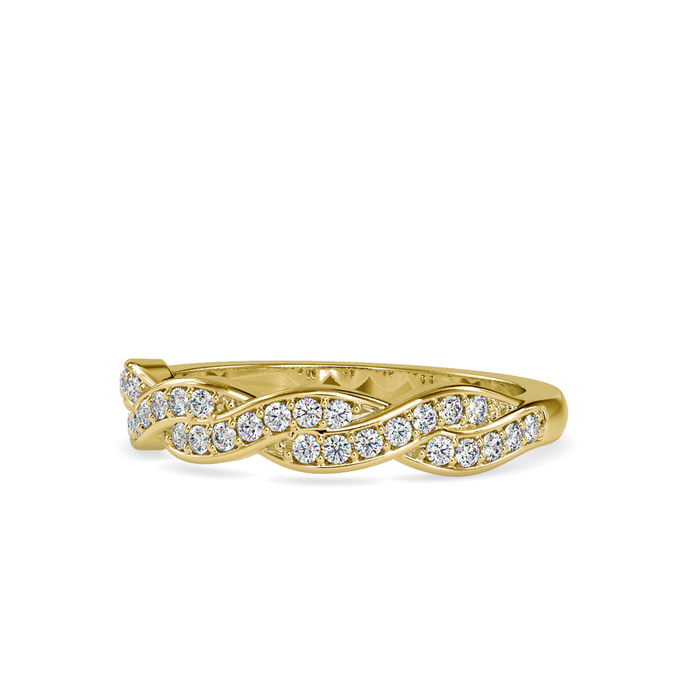 SKU: 0069 (22K) Endless Sparkle Twist Band in Rose Gold.