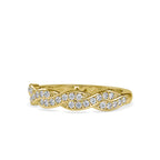 SKU: 0069 (18K) Endless Sparkle Twist Band in Rose Gold.