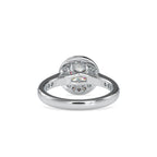 SKU: 0070 (18K) The Infinite Sparkle Halo Ring in Rose Gold.