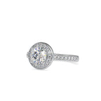 SKU: 0070 (10K) The Infinite Sparkle Halo Ring in Rose Gold.