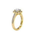 SKU: 0070 (10K) The Infinite Sparkle Halo Ring in Rose Gold.