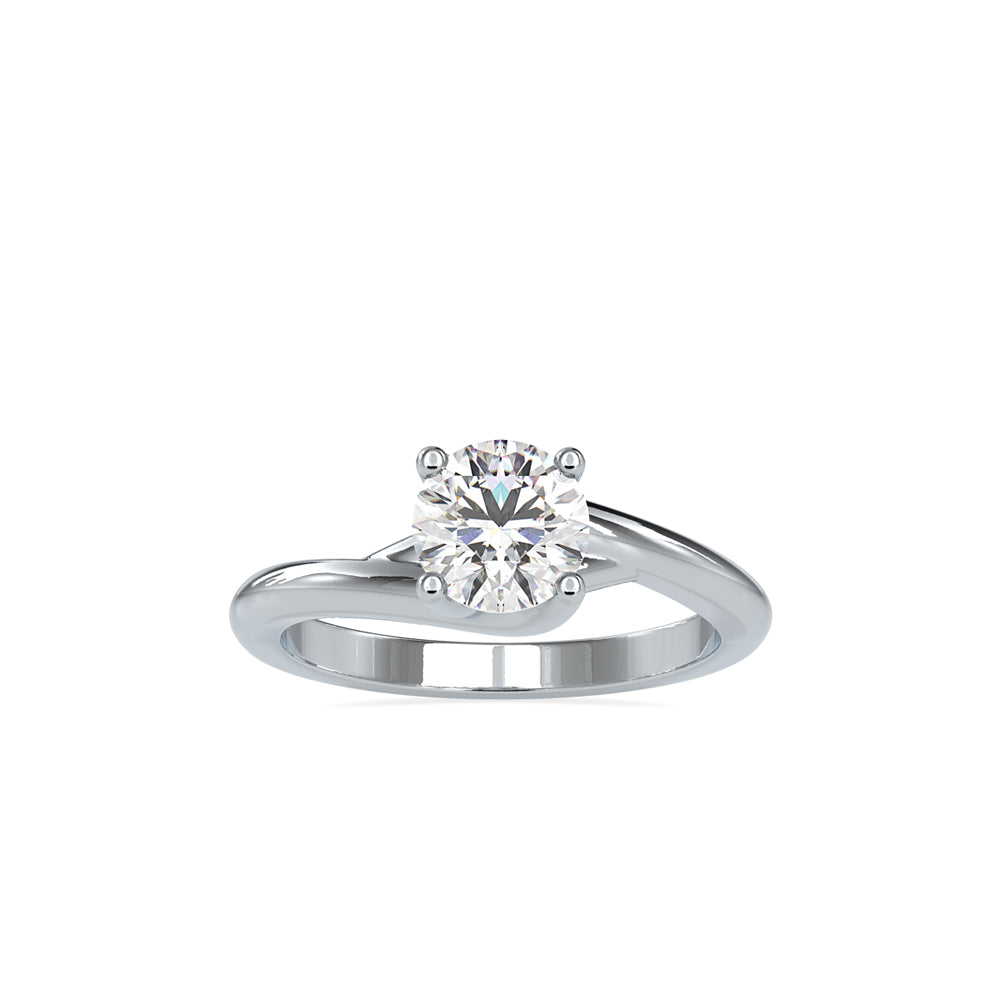 SKU: 0072 (22K) Classic Solitaire Ring With a Modern Twist in Rose Gold.