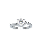 SKU: 0072 (22K) Classic Solitaire Ring With a Modern Twist in Rose Gold.