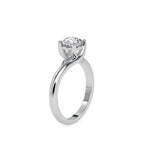 SKU: 0072 (10K) Classic Solitaire Ring With a Modern Twist in Rose Gold.
