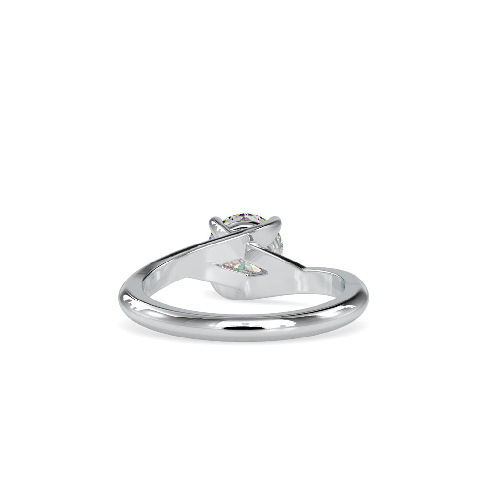 SKU: 0072 (14K) Classic Solitaire Ring With a Modern Twist in Rose Gold.