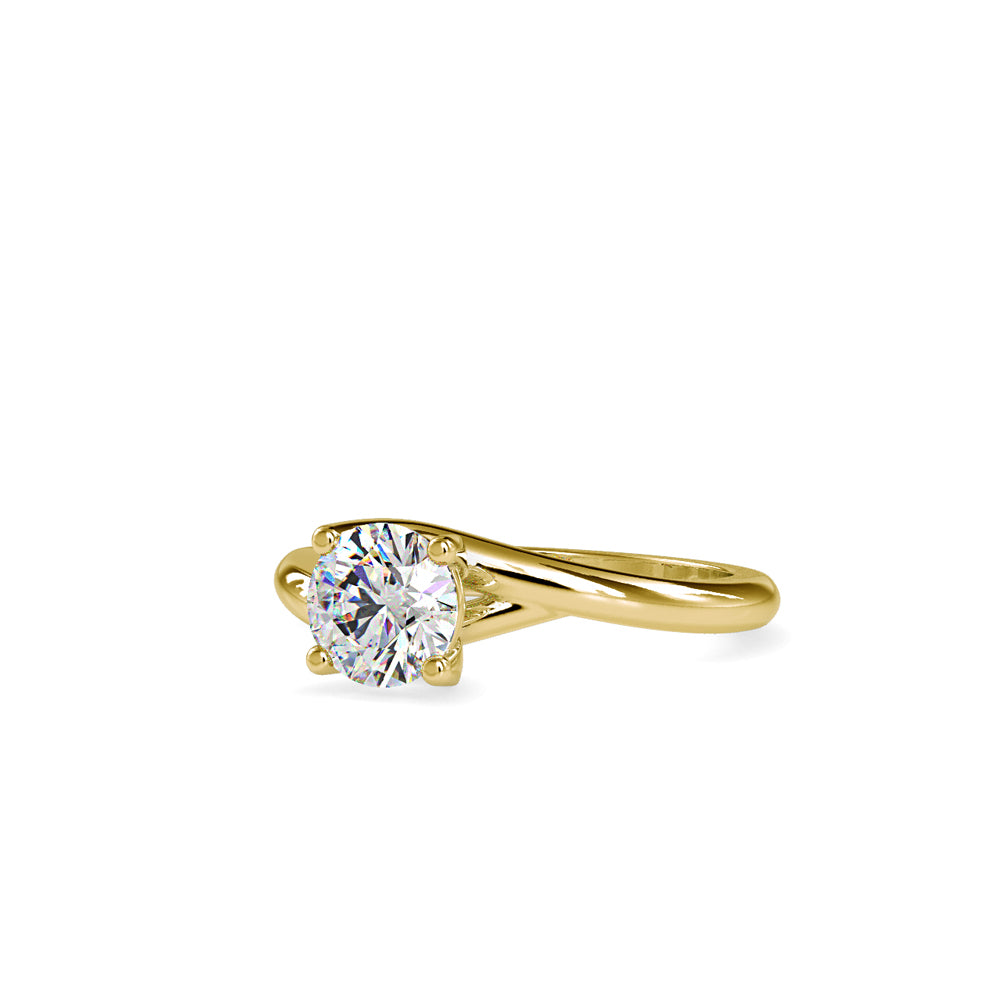 SKU: 0072 (22K) Classic Solitaire Ring With a Modern Twist in Rose Gold.