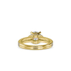 SKU: 0073 (22K) Double Pave Solitaire Ring in Rose Gold.