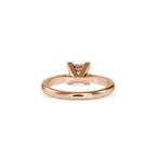SKU: 0074 (22K) Classic Princess-cut Solitaire Ring Rose Gold.
