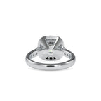 SKU: 0076 (18K) Sparkling Cushion Halo Engagment Ring Rose Gold.