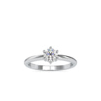 SKU: 0078 (22K) Modern Round-cut Solitaire with 6 Prongs in Rose Gold.