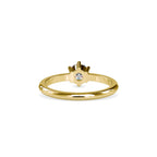 SKU: 0078 (22K) Modern Round-cut Solitaire with 6 Prongs in Rose Gold.