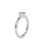 SKU: 0079 (22K) Modern Round-cut Solitaire Engagmrnt Ring in Rose Gold.