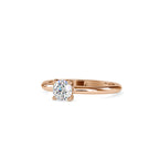 SKU: 0080 (22K) Classic four-Prong Solitaire Engagment Ring in Rose Gold.