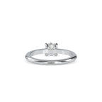 SKU: 0080 (14K) Classic four-Prong Solitaire Engagment Ring in Rose Gold.