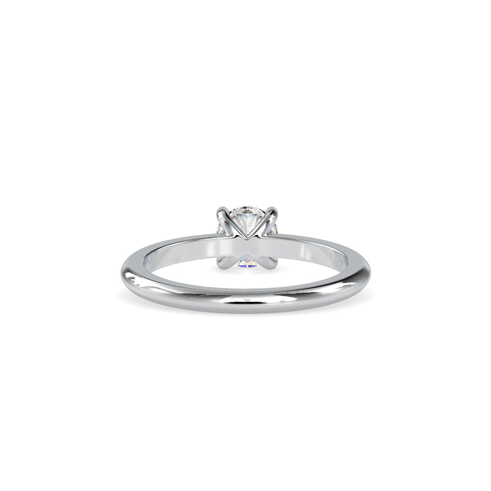 SKU: 0080 (18K) Classic four-Prong Solitaire Engagment Ring in Rose Gold.