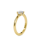 SKU: 0080 (14K) Classic four-Prong Solitaire Engagment Ring in Rose Gold.