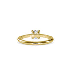 SKU: 0080 (22K) Classic four-Prong Solitaire Engagment Ring in Rose Gold.