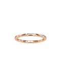 SKU: 0081 (22K) Dainty Diamond Wedding Band in Rose Gold.