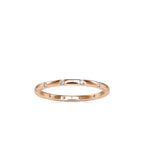 SKU: 0081 (22K) Dainty Diamond Wedding Band in Rose Gold.