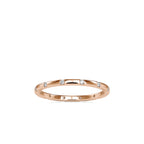 SKU: 0081 (22K) Dainty Diamond Wedding Band in Rose Gold.