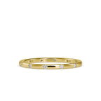 SKU: 0081 (22K) Dainty Diamond Wedding Band in Rose Gold.