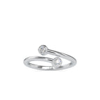 SKU: 0082 (22K) Open Wrap Diamond Ring in Rose Gold.