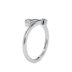 SKU: 0082 (14K) Open Wrap Diamond Ring in Rose Gold.