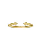 SKU: 0083 (22K) Dual stone Horseshoe Ring In Rose Gold.