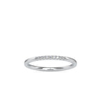 SKU: 0084 (22K) Dainty Diamond Bead-setting Wedding Band in Rose Gold.