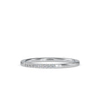 SKU: 0084 (18K) Dainty Diamond Bead-setting Wedding Band in Rose Gold.