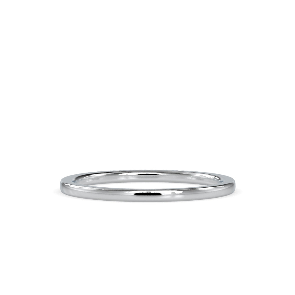 SKU: 0084 (22K) Dainty Diamond Bead-setting Wedding Band in Rose Gold.