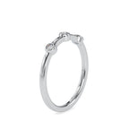 SKU: 0085 (14K) Minimalist Three-stone Ring in Rose Gold.