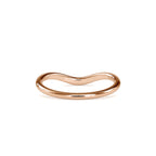 SKU: 0086 (10K) The Chevron Band in Rose Gold.