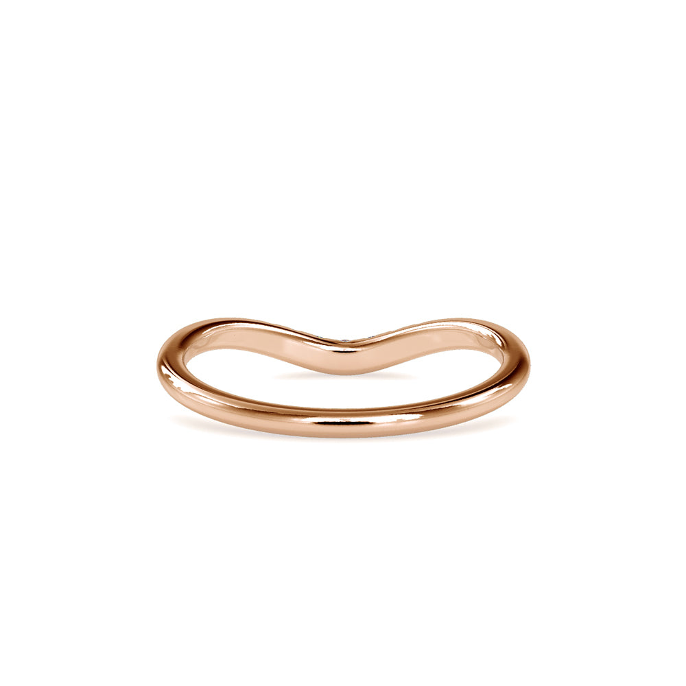SKU: 0086 (18K) The Chevron Band in Rose Gold.