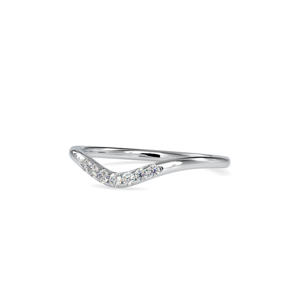 SKU: 0086 (10K) The Chevron Band in Rose Gold.