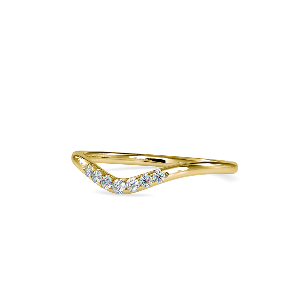 SKU: 0086 (22K) The Chevron Band in Rose Gold.