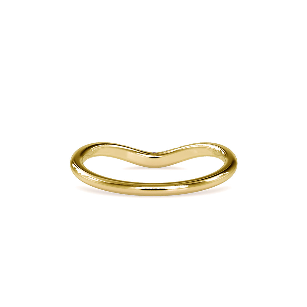 SKU: 0086 (14K) The Chevron Band in Rose Gold.